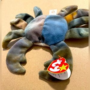 Rare Ty Beanie Babies Claude the Crab.